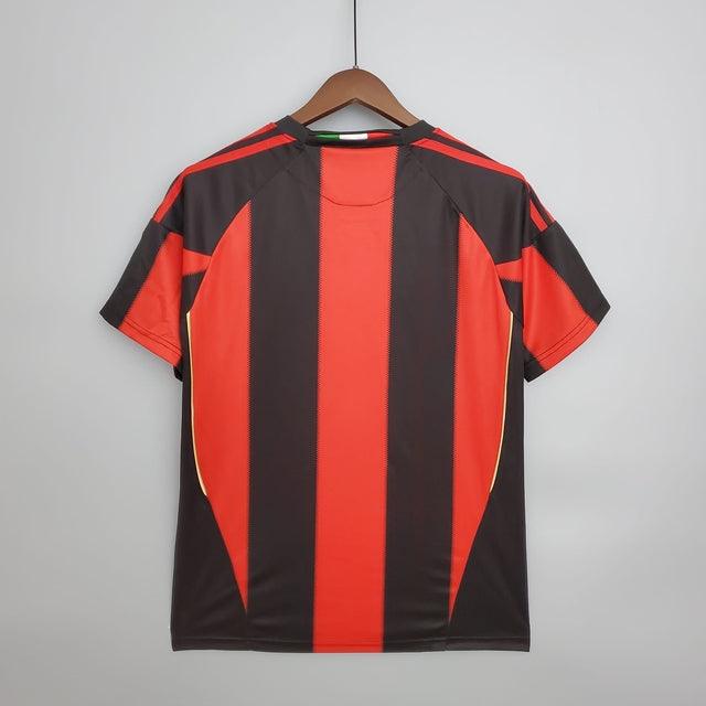 Camisa Milan Retrô 2010/2011 Vermelha e Preta - Adidas - Loja da Seven Oficial