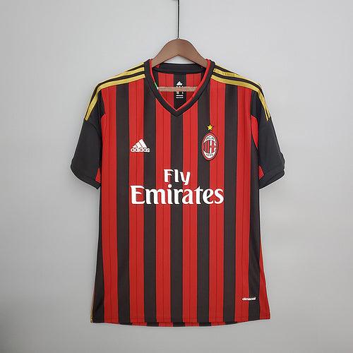 Camisa Milan Retrô 2013/2014 Vermelha e Preta - Adidas - Loja da Seven Oficial