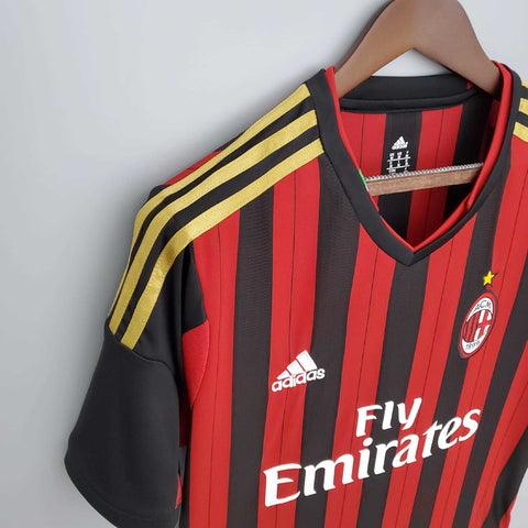 Camisa Milan Retrô 2013/2014 Vermelha e Preta - Adidas - Loja da Seven Oficial