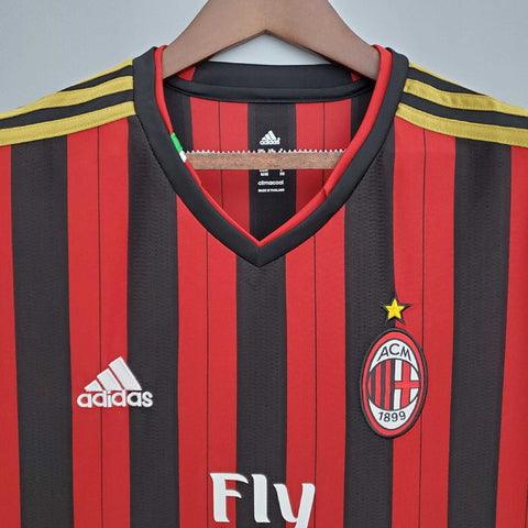 Camisa Milan Retrô 2013/2014 Vermelha e Preta - Adidas - Loja da Seven Oficial