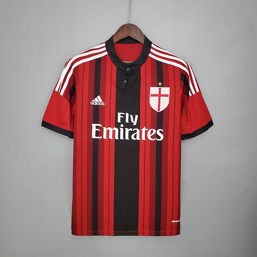 Camisa Milan Retrô 2014/2015 Vermelha e Preta - Adidas - Loja da Seven Oficial