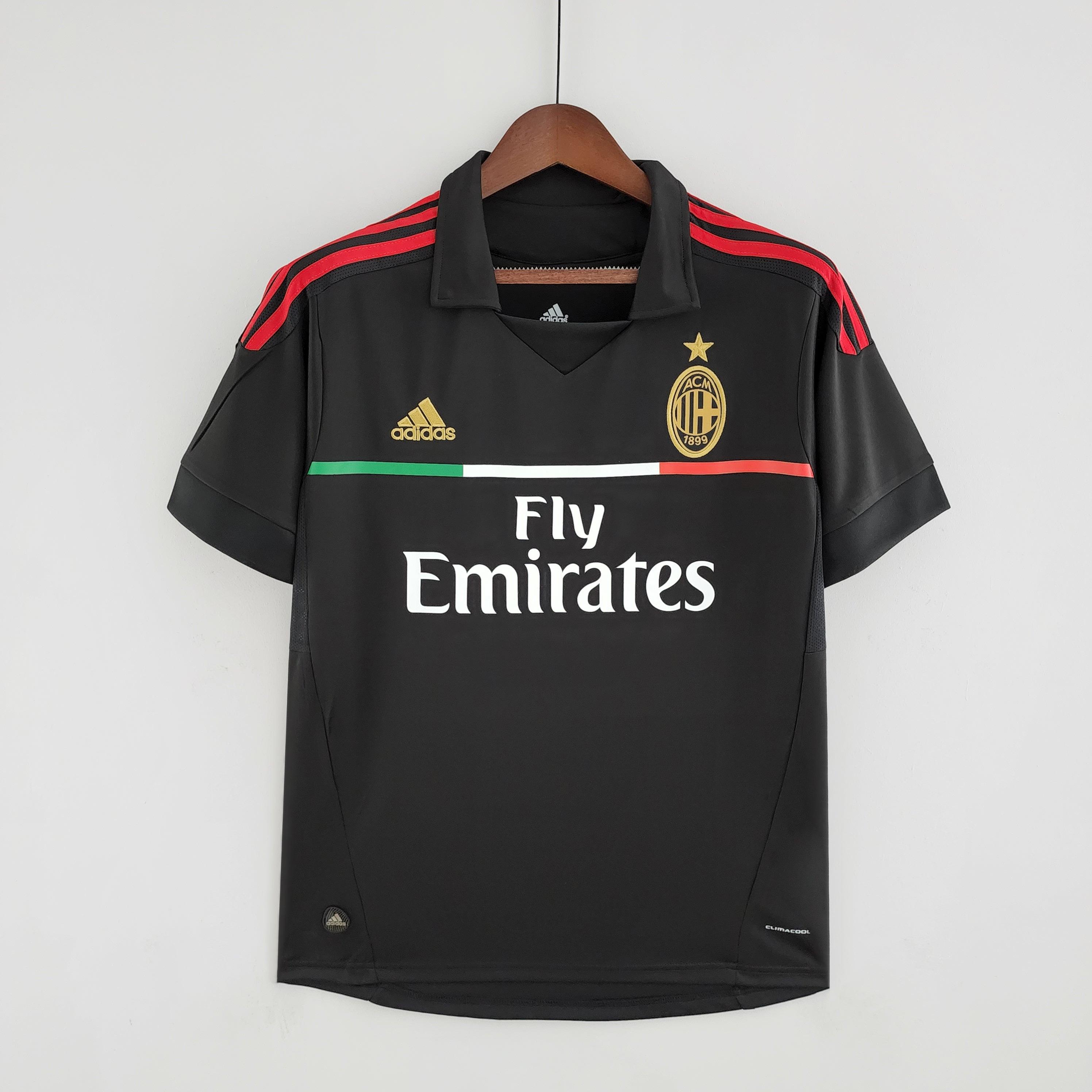 Camisa Milan Retrô III 11/12 Preta - Adidas - Loja da Seven Oficial