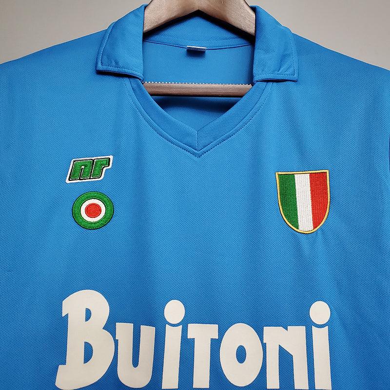 Camisa Napoli Retrô 1987/1988 Azul - Loja da Seven Oficial