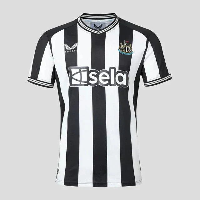 Camisa Newcastle Home 23/24 s/n° Torcedor Masculino - Preto e Branco - Loja da Seven Oficial