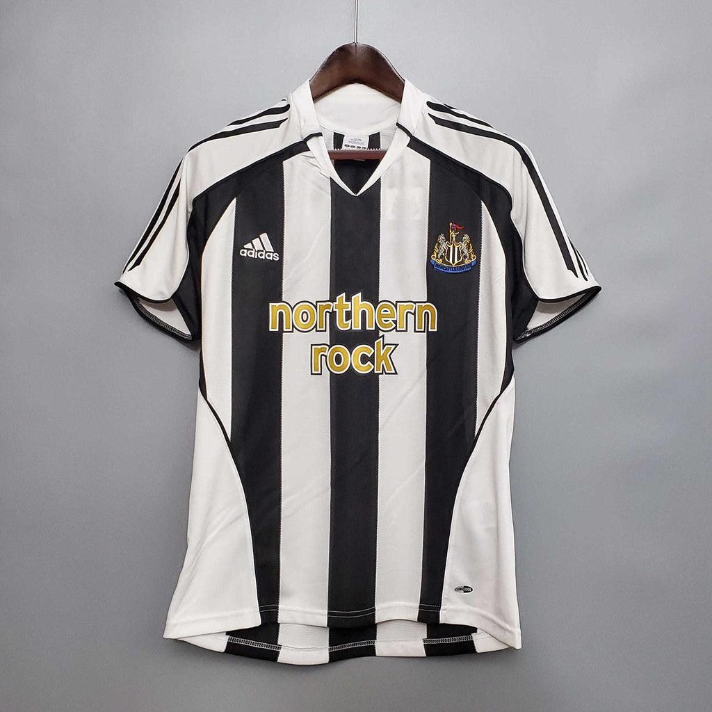 Camisa Newcastle Retrô 2005/2006 Preta e Branca - Adidas - Loja da Seven Oficial