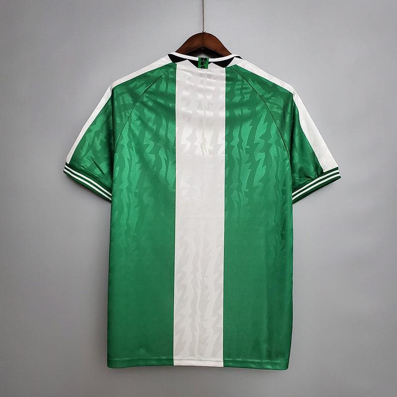 Camisa Nigéria Retrô 1996 Verde e Branca - Nike - Loja da Seven Oficial