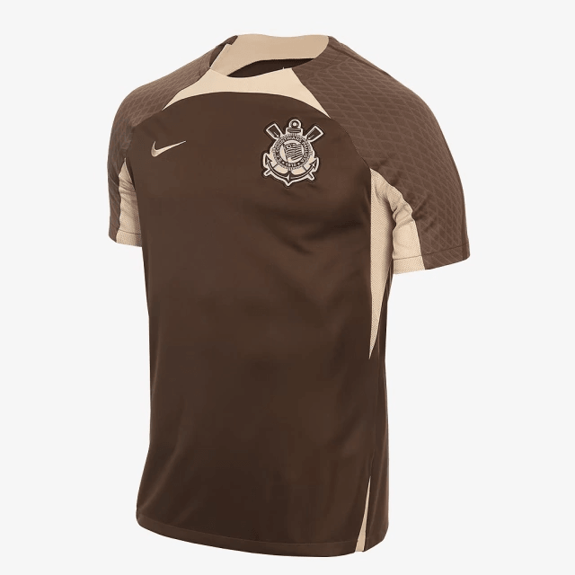 Camisa Nike Corinthians Treino 2024/25 - Marrom - Loja da Seven Oficial