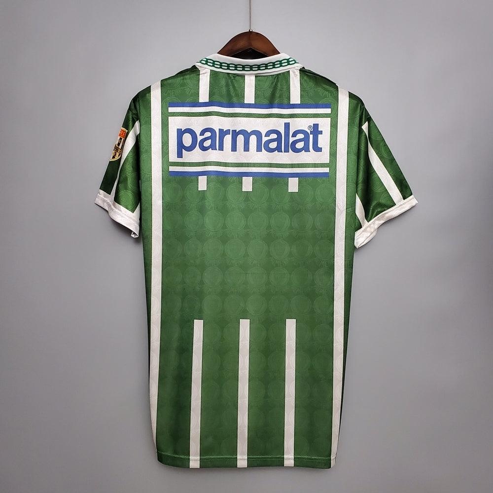 Camisa Palmeiras Retrô 9394 - Rhumell - Verde e Branca - Loja da Seven Oficial