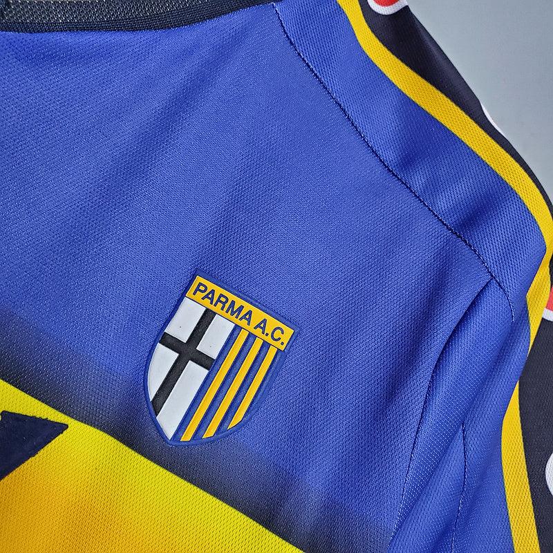 Camisa Parma Retrô 2001/2002 Azul e Amarela - Champion - Loja da Seven Oficial