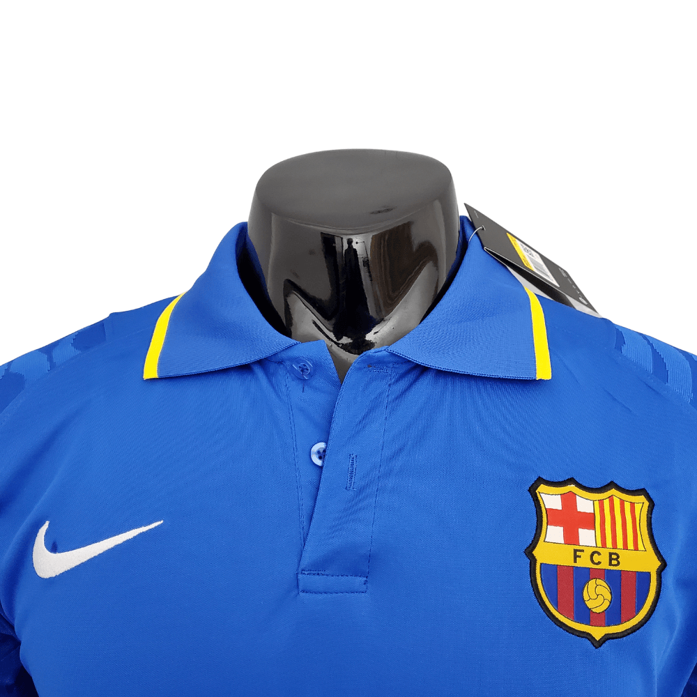 Camisa Polo Barcelona Azul - Masculina - Loja da Seven Oficial