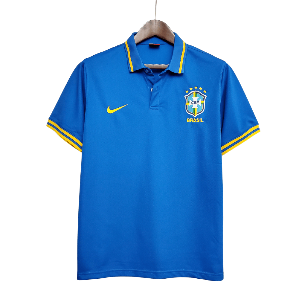 Camisa Polo Brasil Azul - Masculina - Loja da Seven Oficial