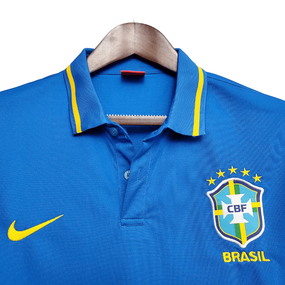 Camisa Polo Brasil Azul - Masculina - Loja da Seven Oficial