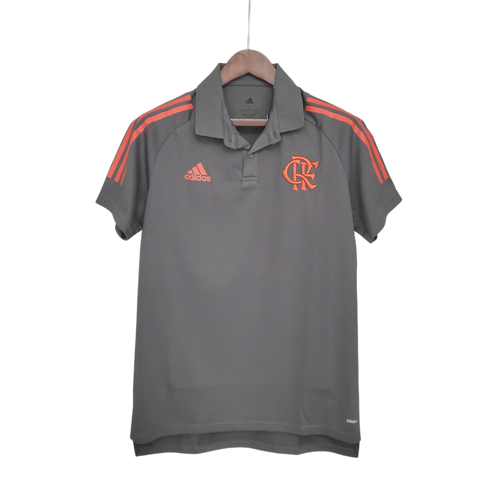 Camisa Polo Flamengo Cinza - Masculina - Loja da Seven Oficial