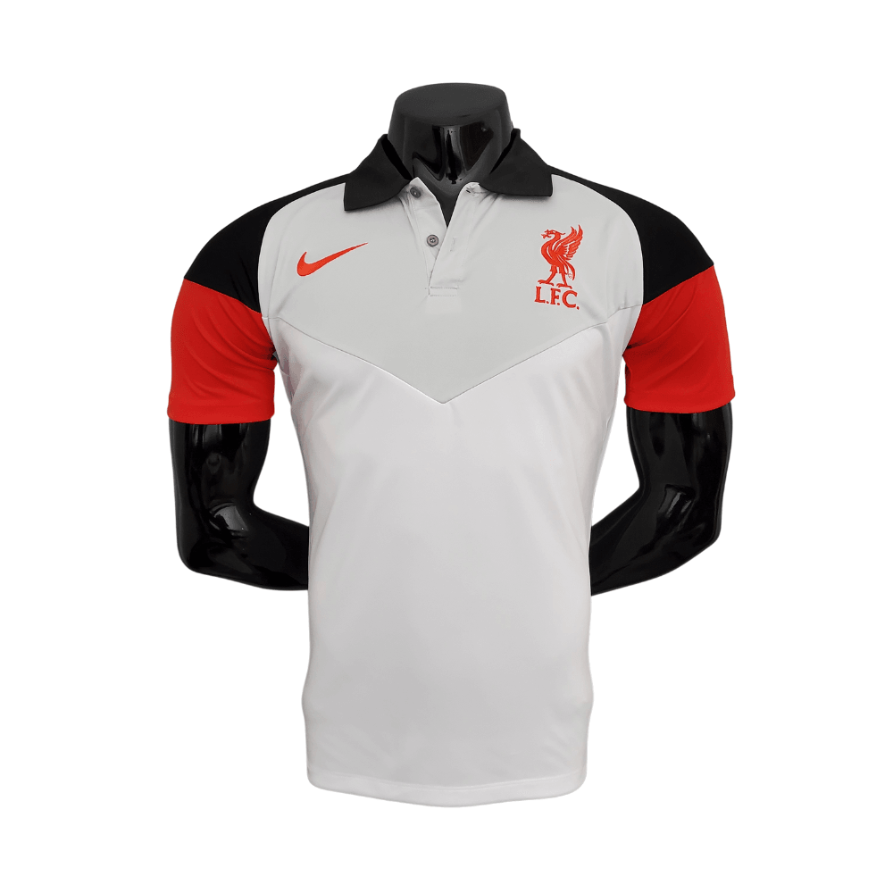 Camisa Polo Liverpool Branca - Masculina - Loja da Seven Oficial