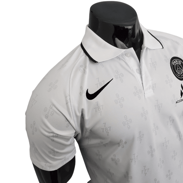 Camisa Polo PSG Branca - Masculina - Loja da Seven Oficial