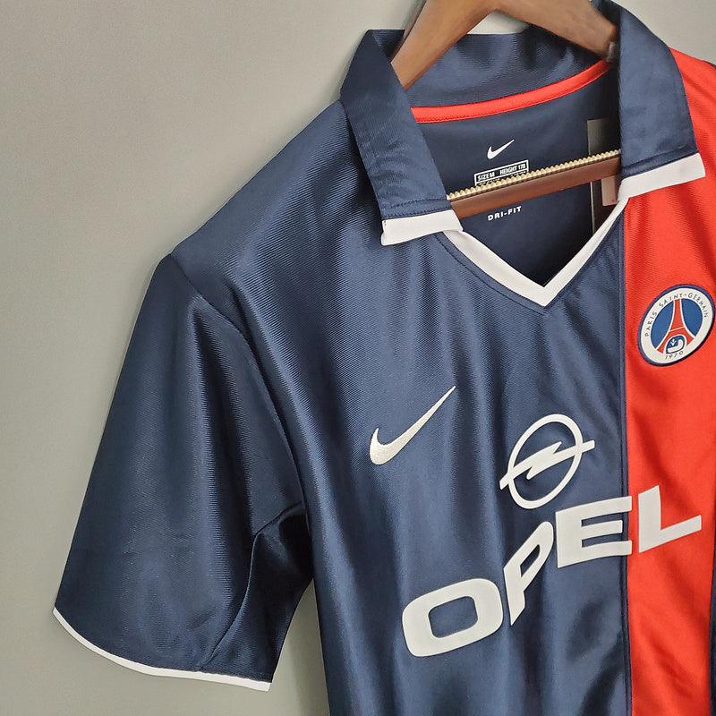 Camisa PSG Retrô 2001/2002 Azul e Vermelha - Nike - Loja da Seven Oficial