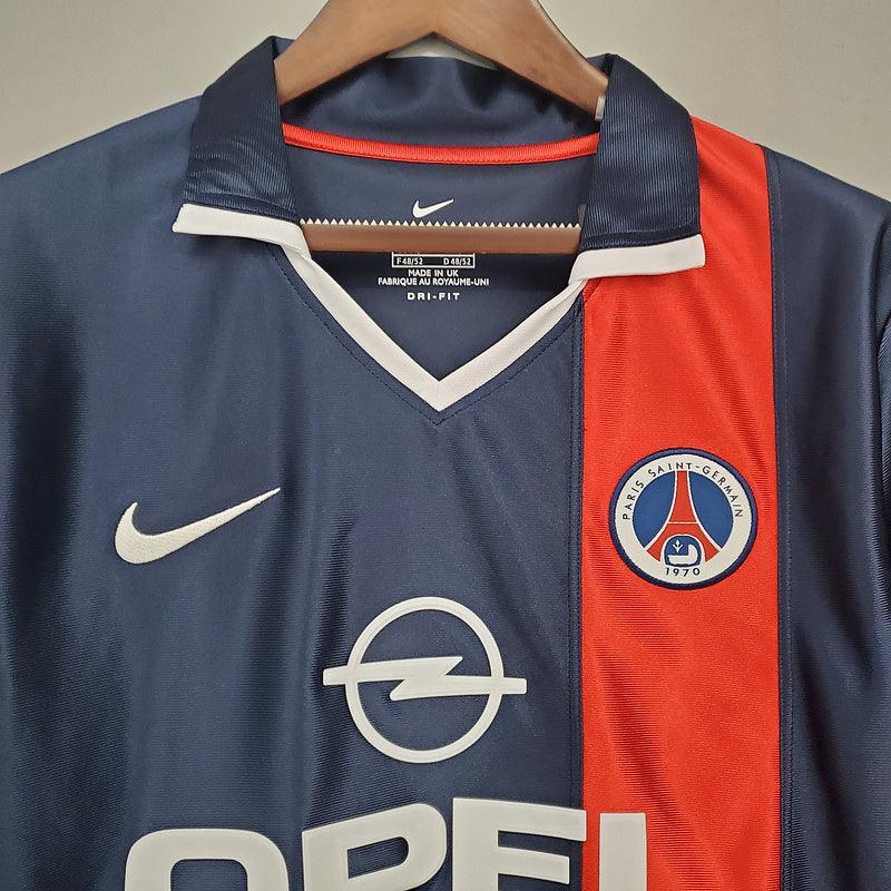 Camisa PSG Retrô 2001/2002 Azul e Vermelha - Nike - Loja da Seven Oficial