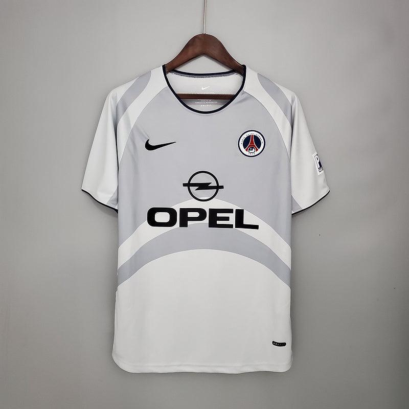 Camisa PSG Retrô 2001/2002 Branca e Cinza - Nike - Loja da Seven Oficial