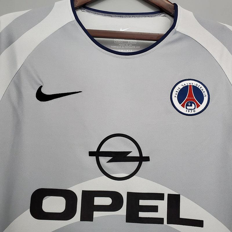 Camisa PSG Retrô 2001/2002 Branca e Cinza - Nike - Loja da Seven Oficial