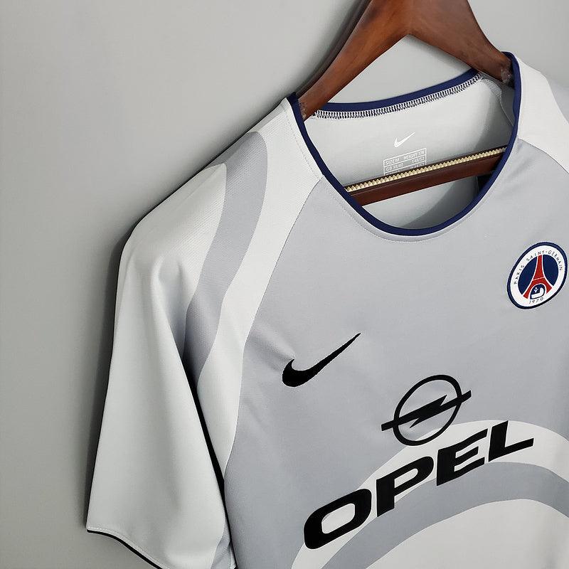 Camisa PSG Retrô 2001/2002 Branca e Cinza - Nike - Loja da Seven Oficial