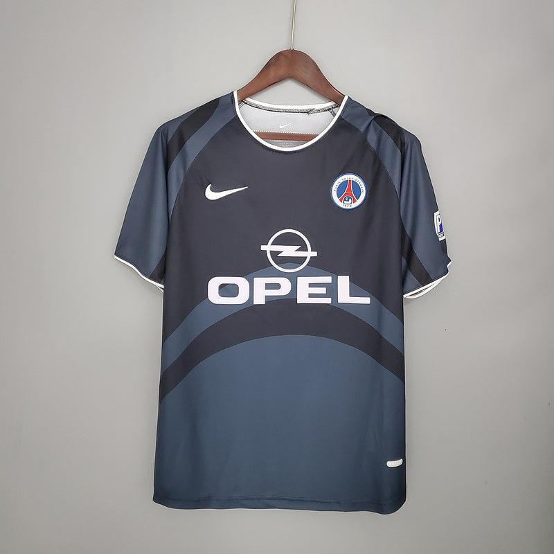 Camisa PSG Retrô 2001/2002 Cinza e Preta - Nike - Loja da Seven Oficial