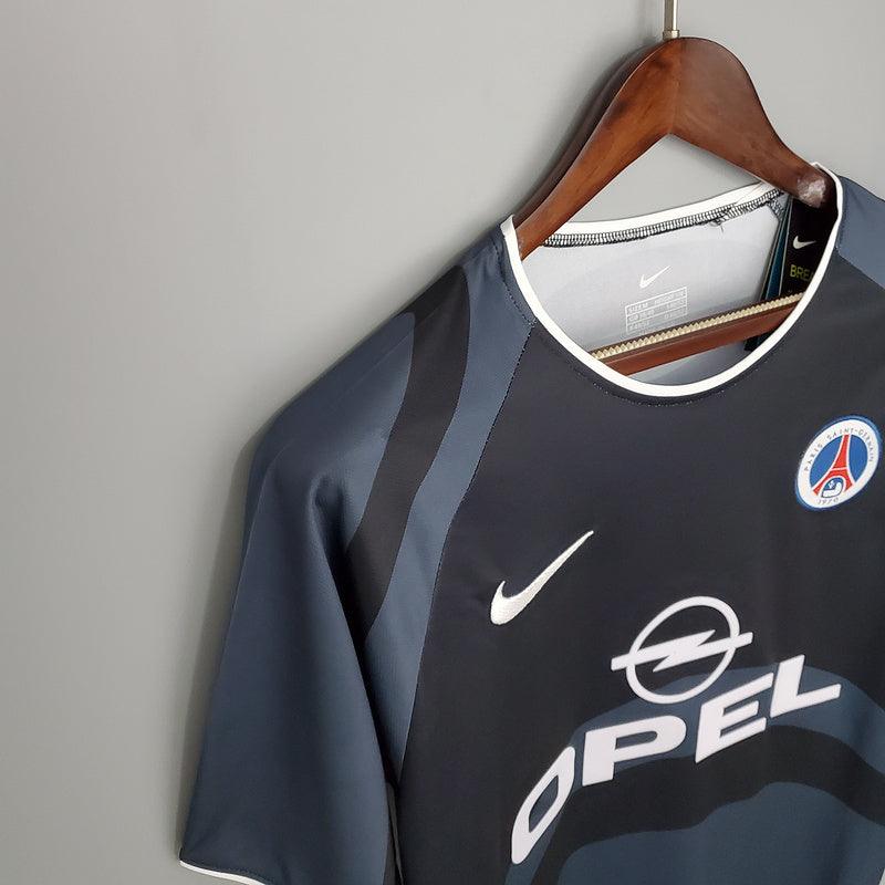 Camisa PSG Retrô 2001/2002 Cinza e Preta - Nike - Loja da Seven Oficial