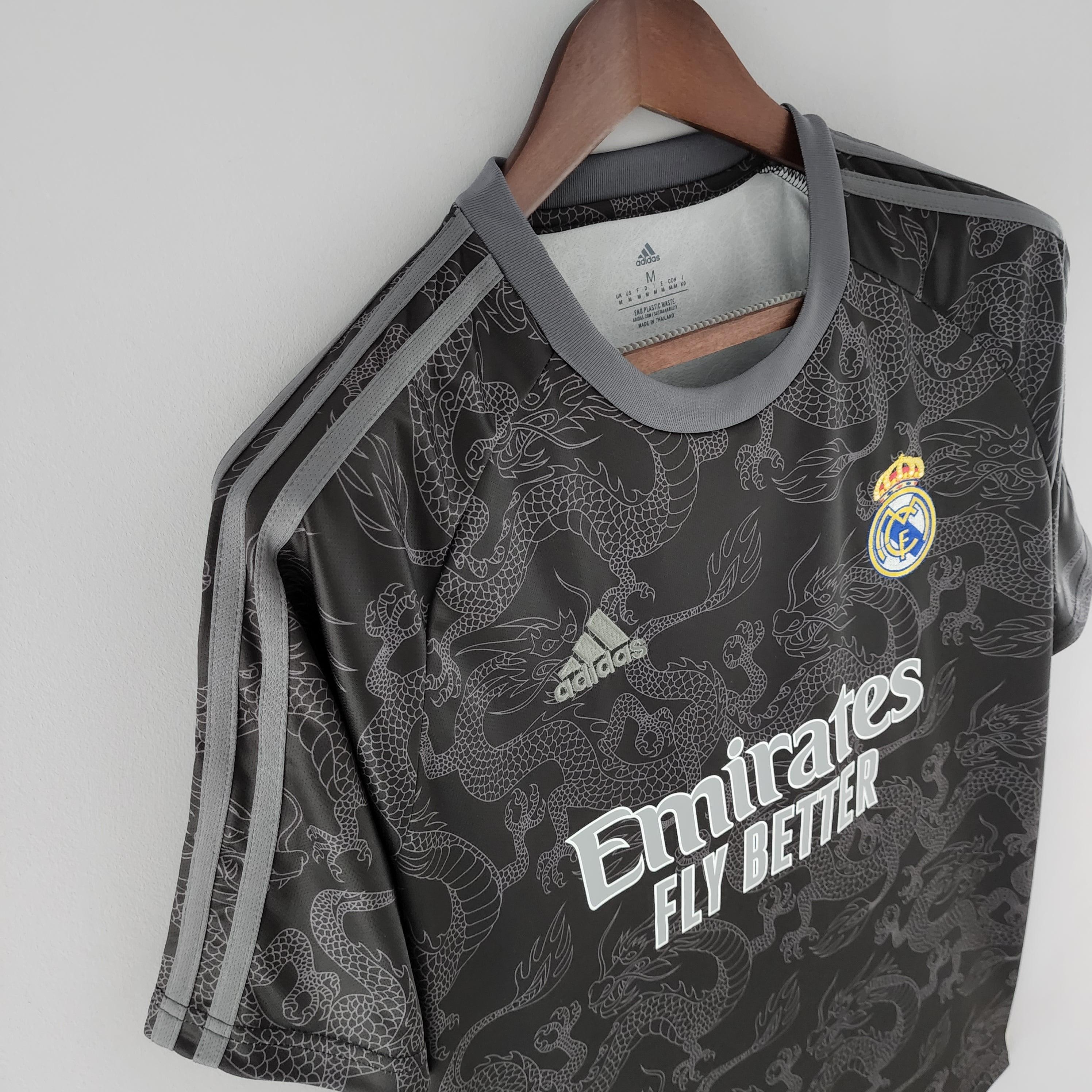 Camisa Real Madrid 22/23 Adidas - Edição Especial Black Dragon - Loja da Seven Oficial