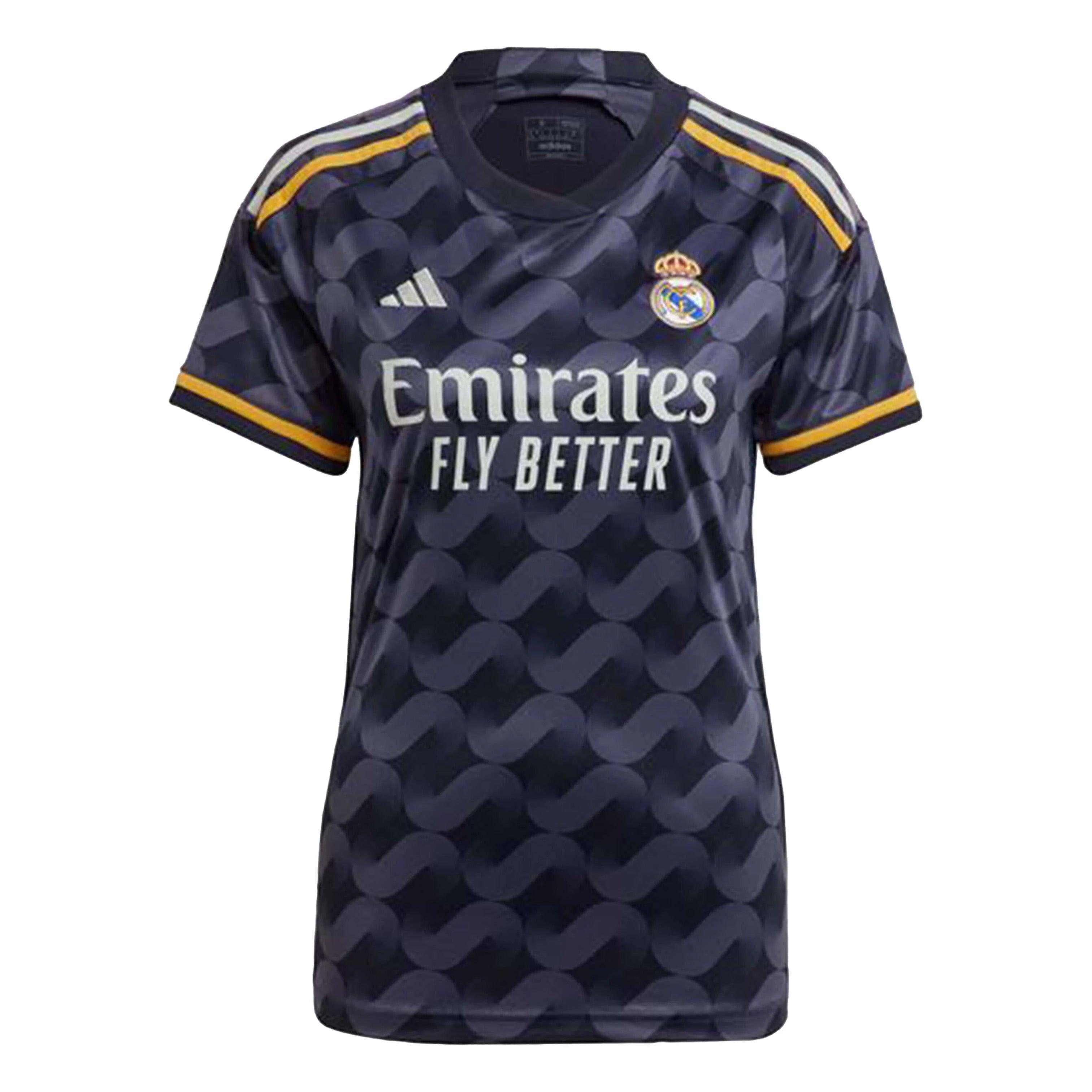 Camisa Real Madrid Away 23/24 s/n° Torcedor Adidas Feminina - Preta - Loja da Seven Oficial