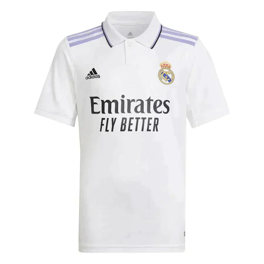 Camisa Real Madrid Home 22/23 s/n° Torcedor Masculino - Branco - Loja da Seven Oficial