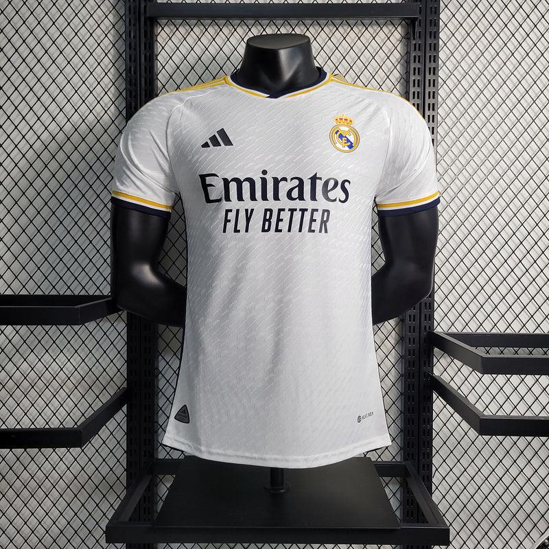 Camisa Real Madrid I 23/24 - Branca - Adidas - Masculino Versão Jogador - Loja da Seven Oficial