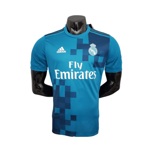 Camisa Real Madrid III 17/18 - Azul - Adidas- Masculino Jogador - Loja da Seven Oficial