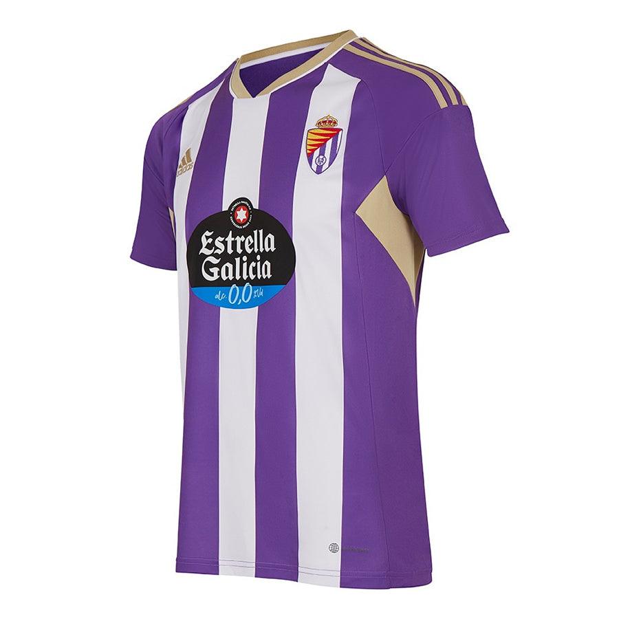 Camisa Real Valladolid I 22/23 Adidas - Roxa e Branca - Loja da Seven Oficial