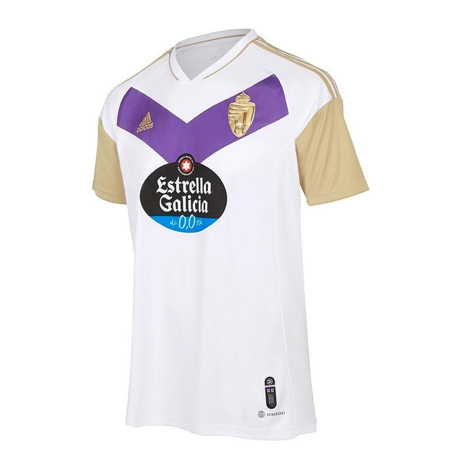 Camisa Real Valladolid III 22/23 Adidas - Branca e Roxa - Loja da Seven Oficial