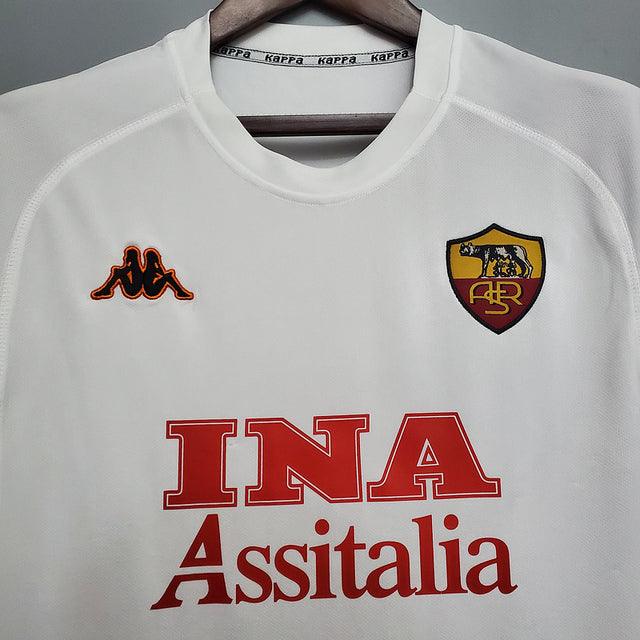 Camisa Roma Retrô 2000/2001 Branca - Kappa - Loja da Seven Oficial