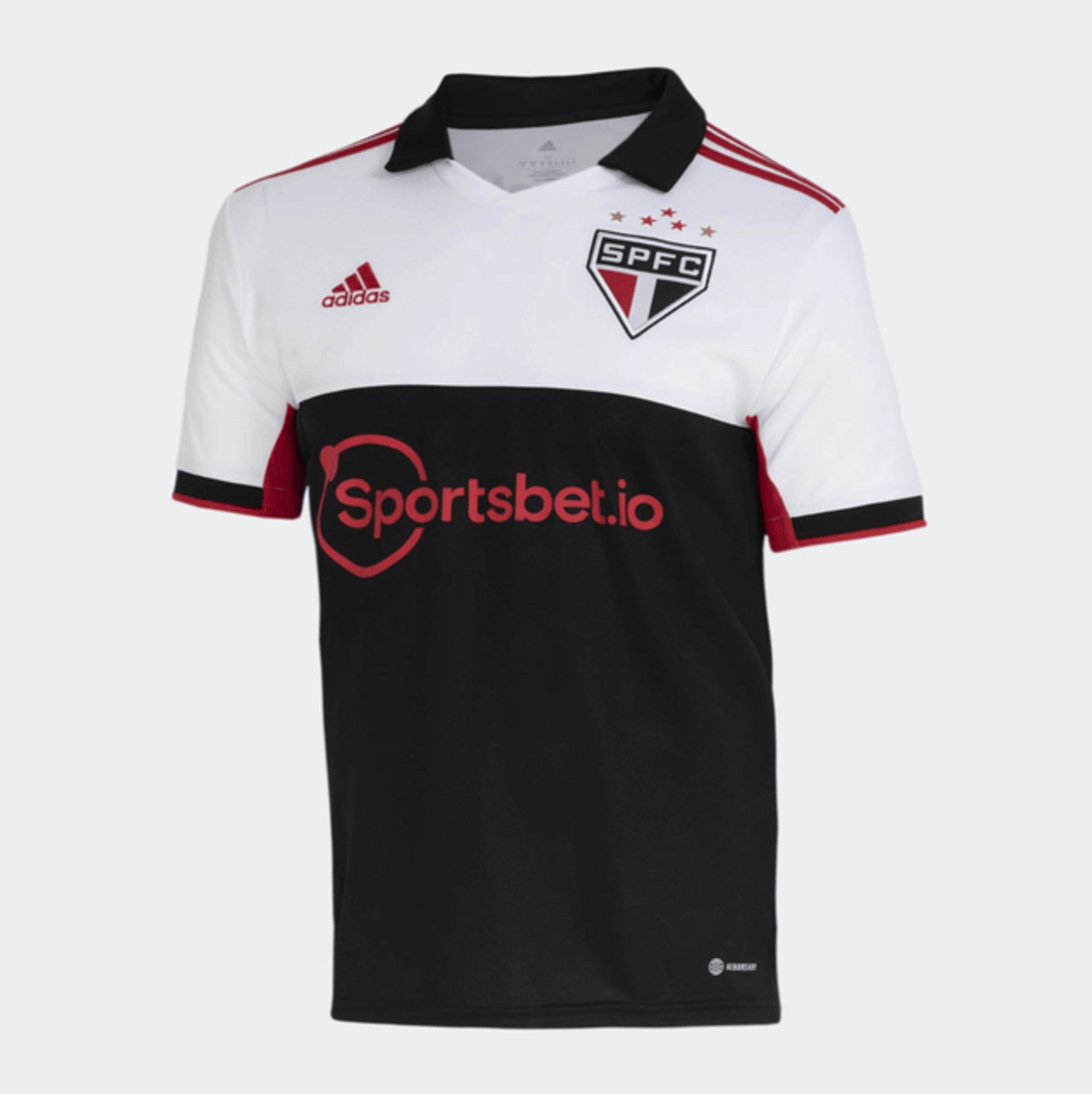 Camisa São Paulo III 22/23 Adidas - Branco e Preto - Loja da Seven Oficial