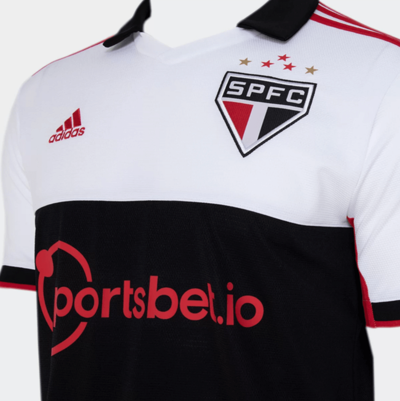 Camisa São Paulo III 22/23 Adidas - Branco e Preto - Loja da Seven Oficial