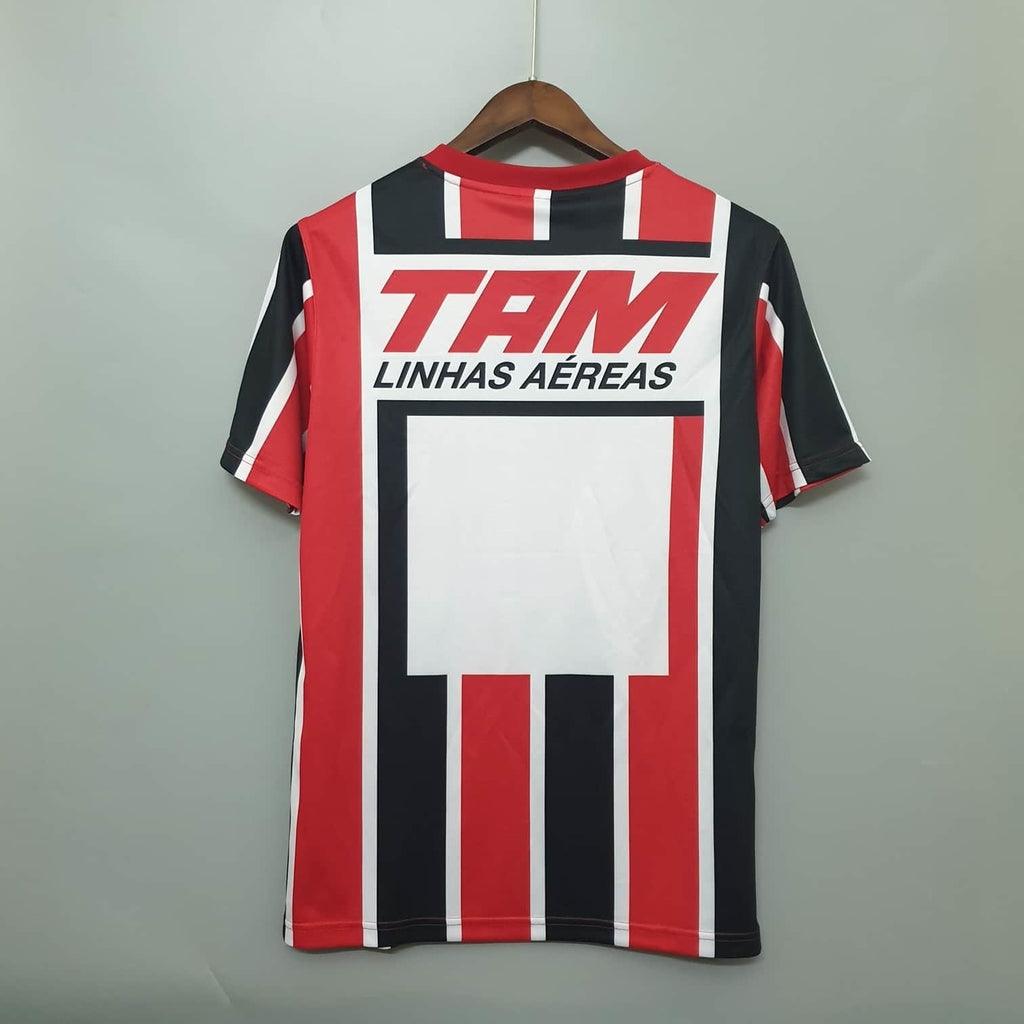 Camisa São Paulo Retrô 1993 Vermelha e Preta - Penalty - Loja da Seven Oficial