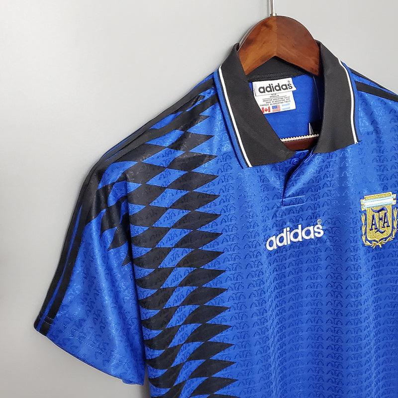 Camisa Seleção Argentina Retrô 1994 Azul - Adidas - Loja da Seven Oficial