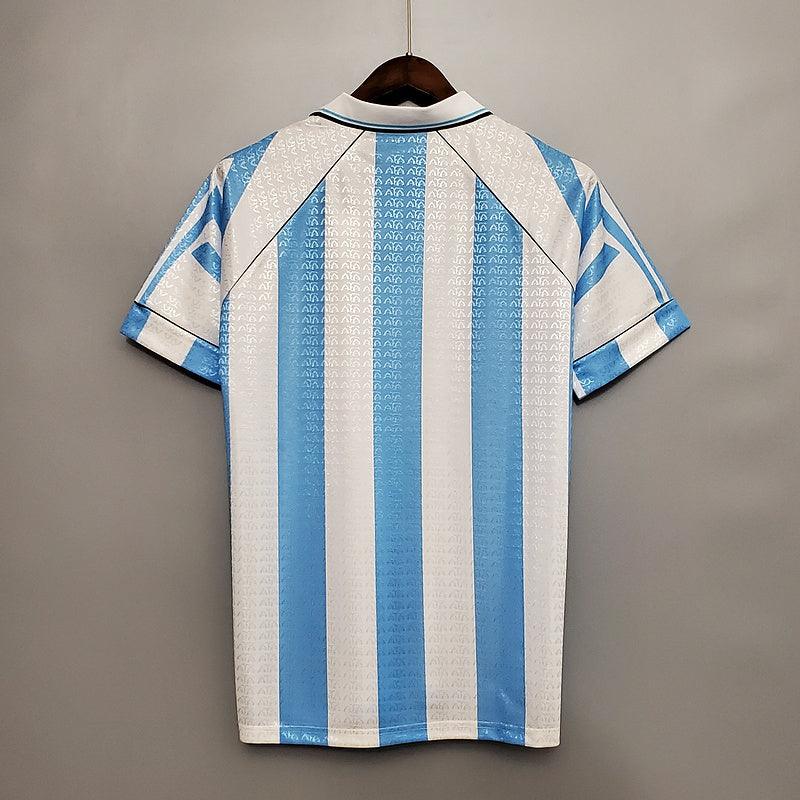 Camisa Seleção Argentina Retrô 1997-1998 Azul e Branca - Adidas - Loja da Seven Oficial