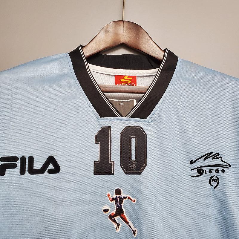 Camisa Seleção Argentina Retrô 2001 Azul e Branca- Fila - Loja da Seven Oficial