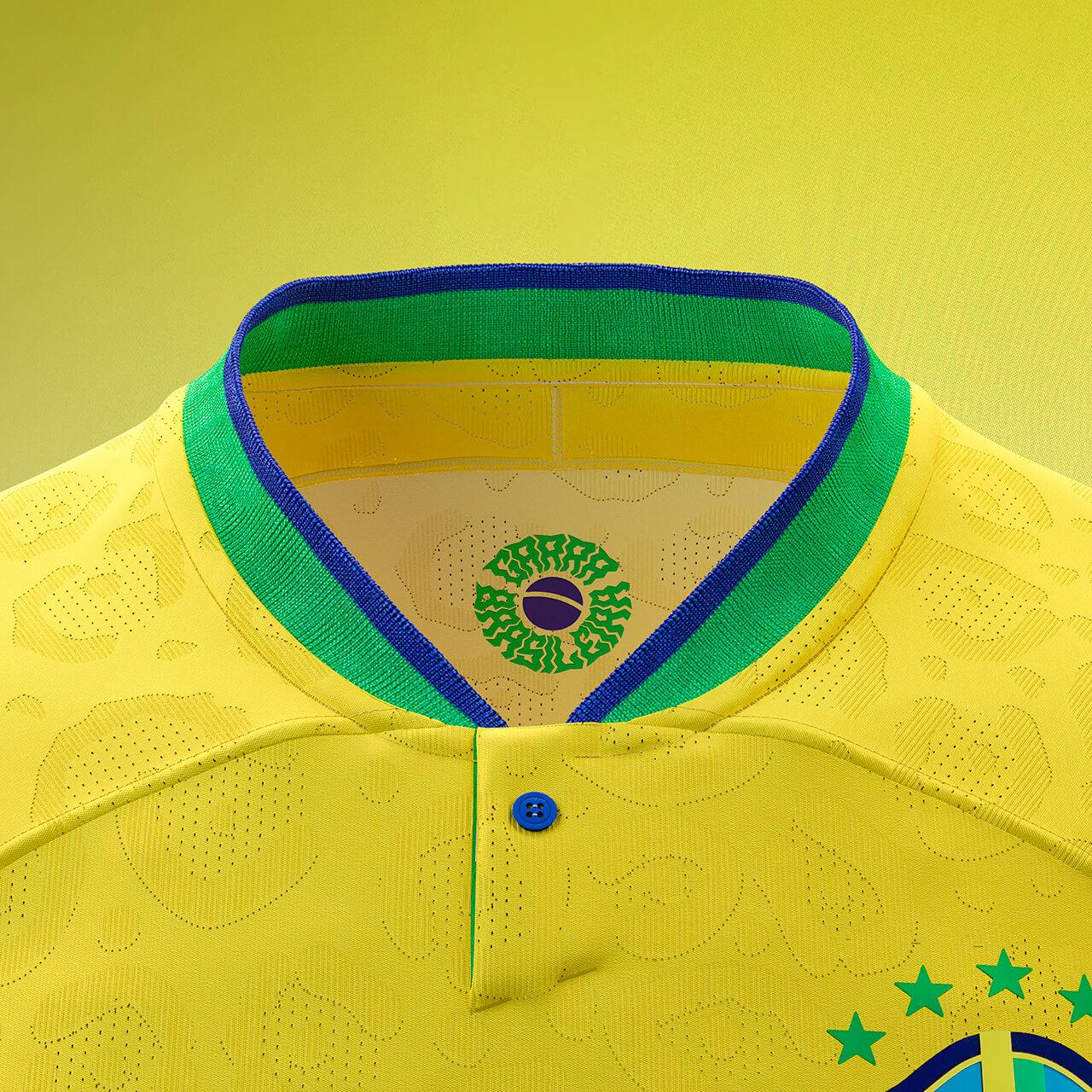 Camisa Seleção Brasil 22/23 Nike - Amarelo - Loja da Seven Oficial