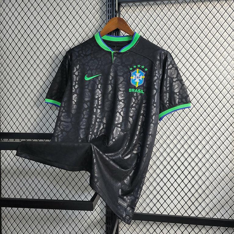 Camisa Seleção Brasil 22/23 Nike - Preta - Loja da Seven Oficial