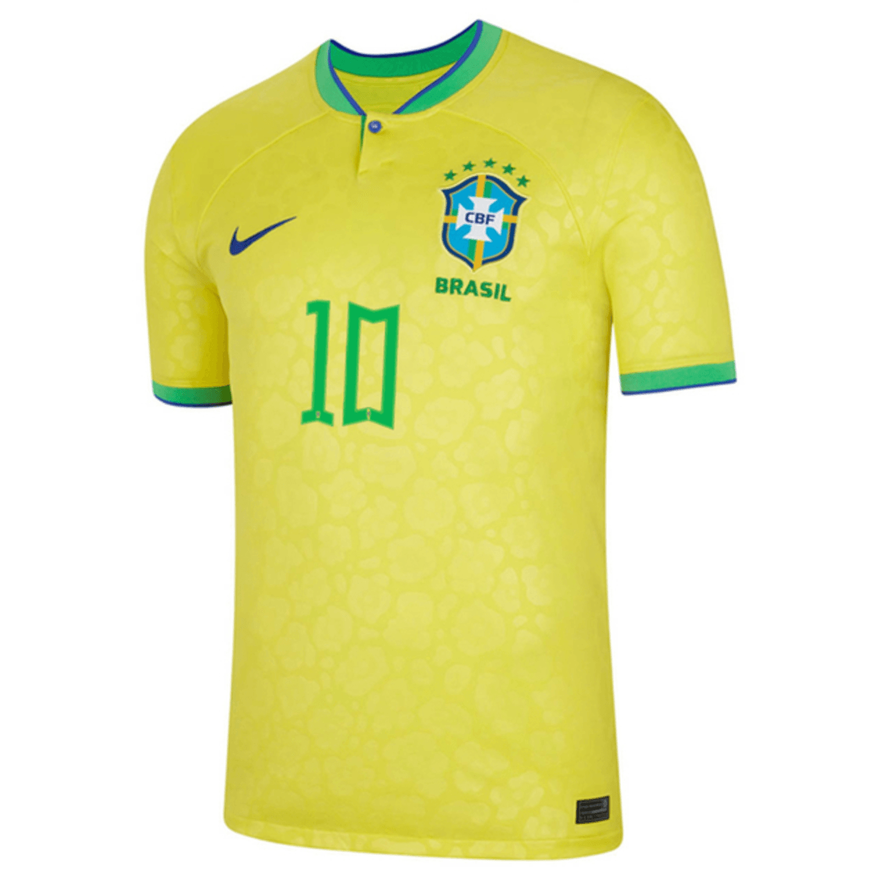 Camisa Seleção Brasil I 22/23 Nike - Amarelo - Neymar Jr #10 - Loja da Seven Oficial