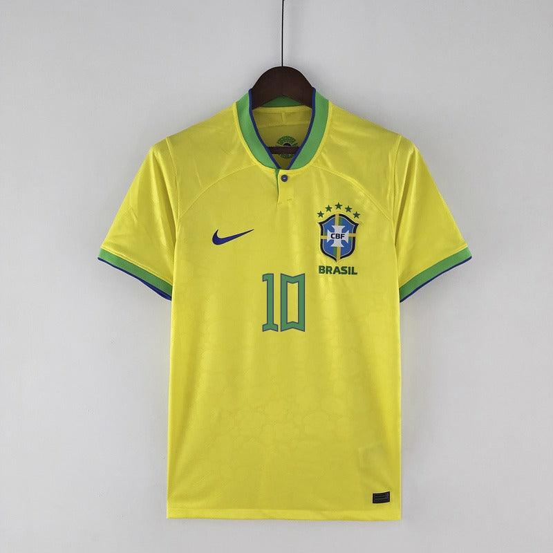 Camisa Seleção Brasil I 22/23 Nike - Amarelo - Neymar Jr #10 - Loja da Seven Oficial