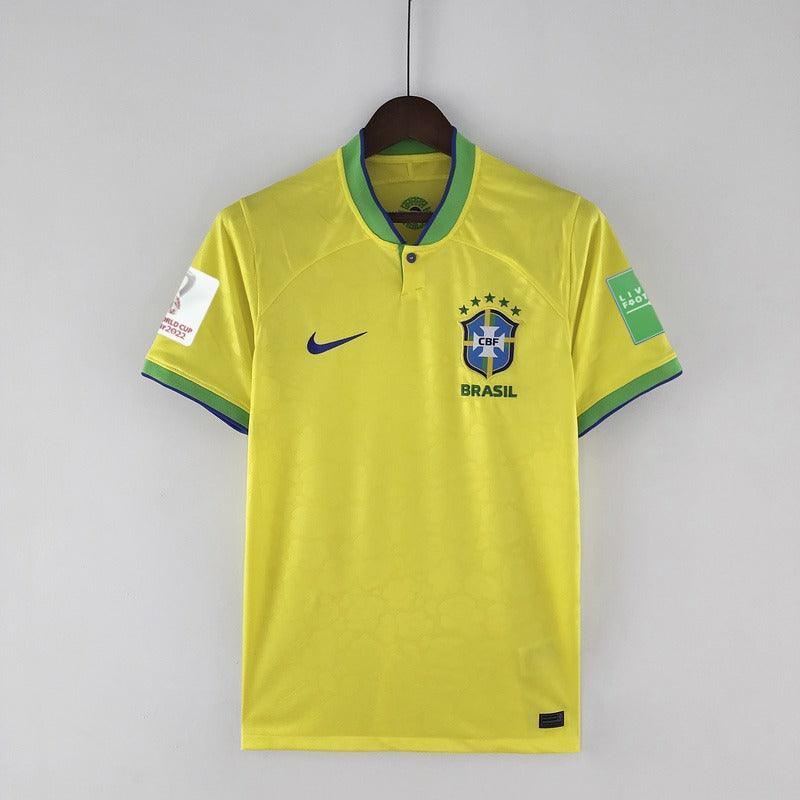 Camisa Seleção Brasil I [Com Patch] 22/23 Nike - Amarelo - Loja da Seven Oficial