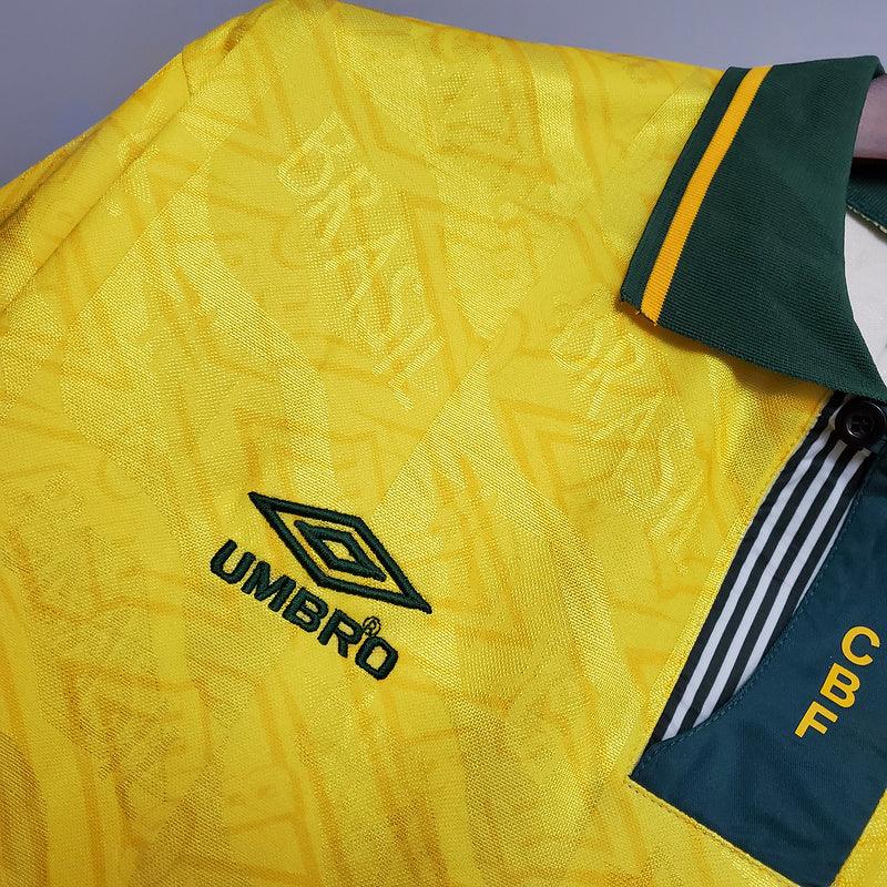 Camisa Seleção Brasileira Retrô 1991/1993 Amarela - Umbro - Loja da Seven Oficial