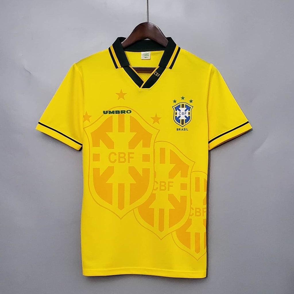 Camisa Seleção Brasileira Retrô 1993/1994 Amarela - Umbro - Loja da Seven Oficial