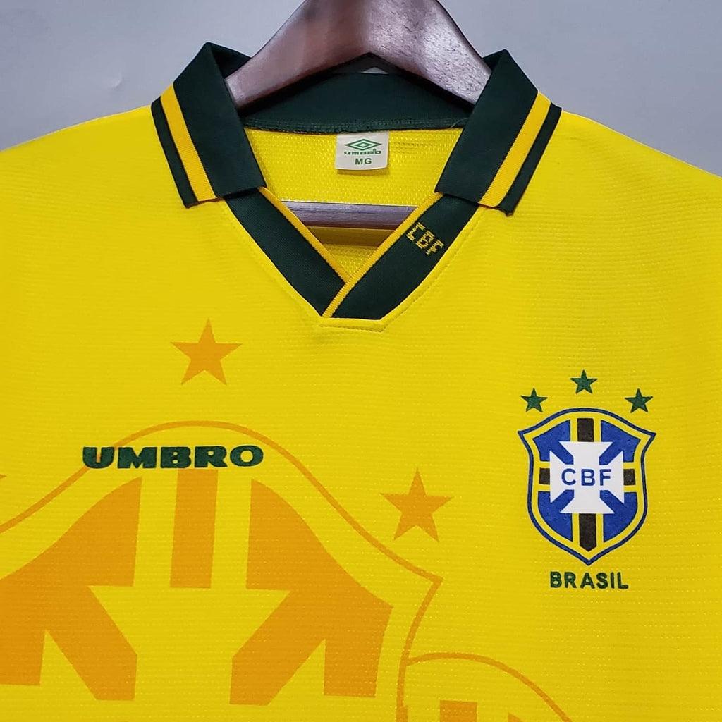 Camisa Seleção Brasileira Retrô 1993/1994 Amarela - Umbro - Loja da Seven Oficial