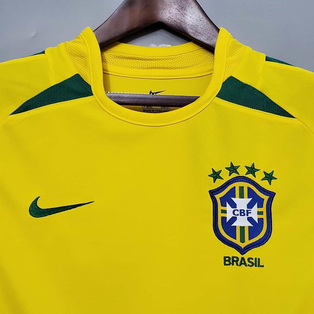 Camisa Seleção Brasileira Retrô 2002 Amarela - Nike - Loja da Seven Oficial