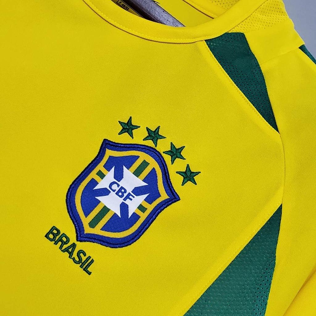 Camisa Seleção Brasileira Retrô 2002 Amarela - Nike - Loja da Seven Oficial